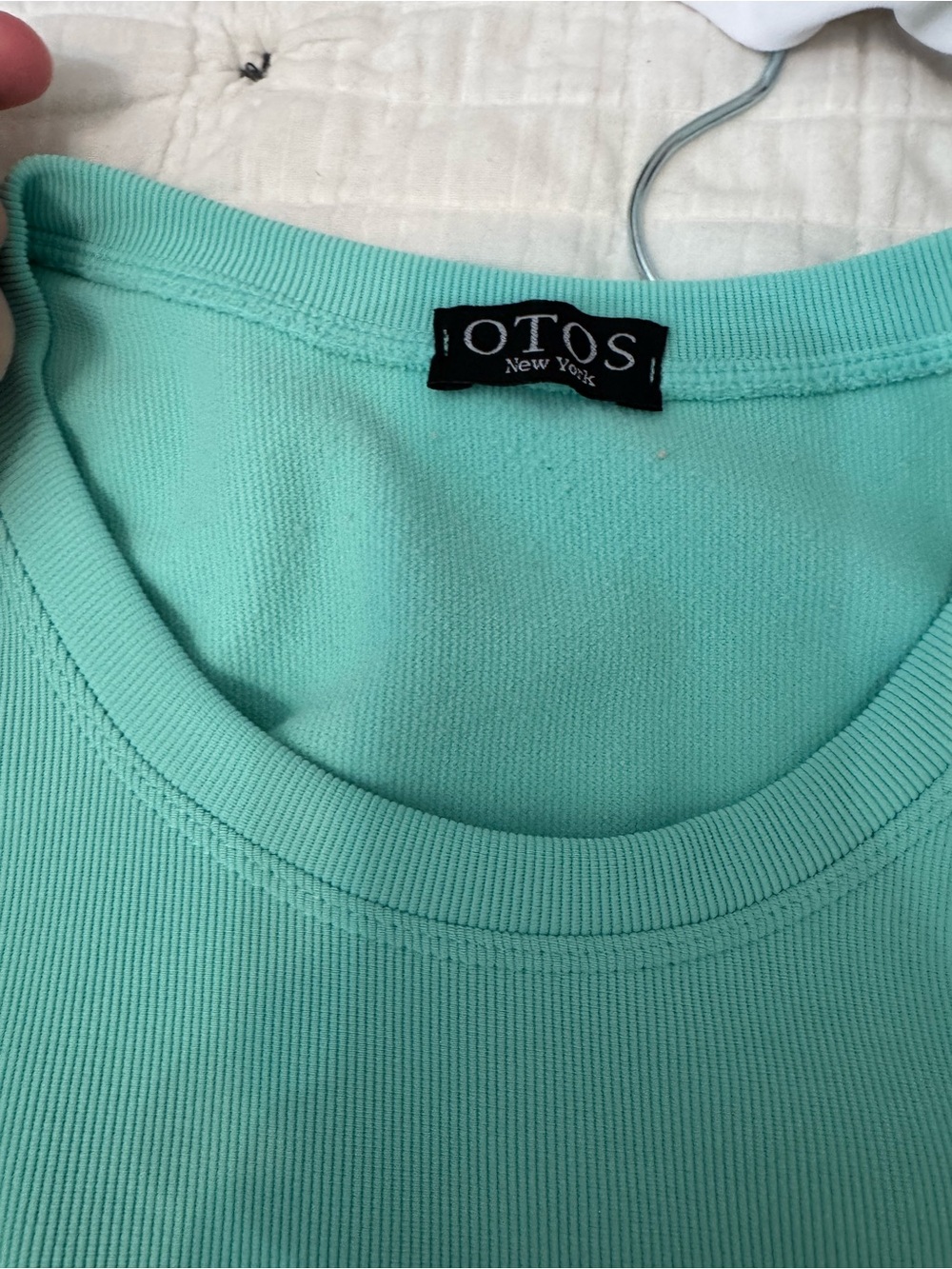 Women's Mint Green crop top and Bike Shorts - High-Waist Activewear - Picture 5 of 7